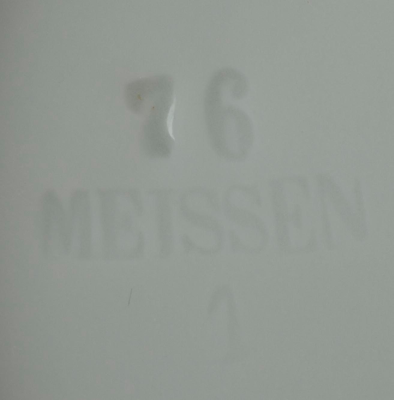 TALLRIKAR, 5 st, porslin, stämplad i godset Meissen, 1900-tal.