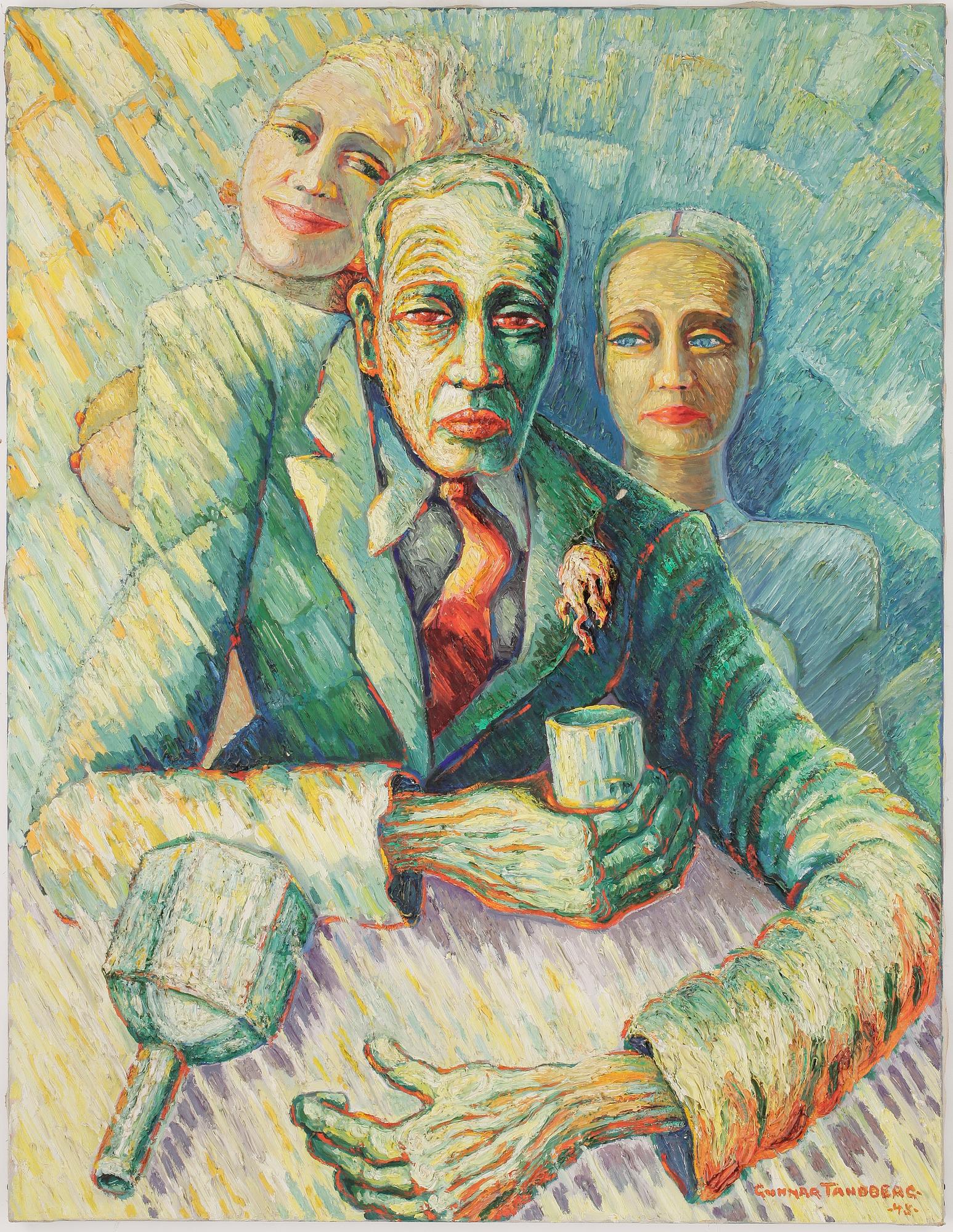 GUNNAR TANDBERG, olja på duk. Signerad.