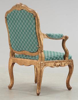 A Swedish Rococo 18th century armchair.