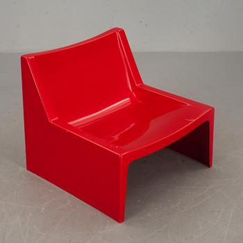 FÅTÖLJ, glasfiber. 1960/70-tal.