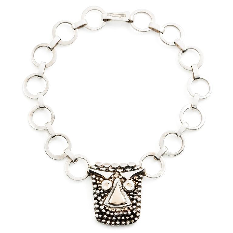 Sven-Erik Högberg, a necklace, sterling silver, Gothenburg 1961.