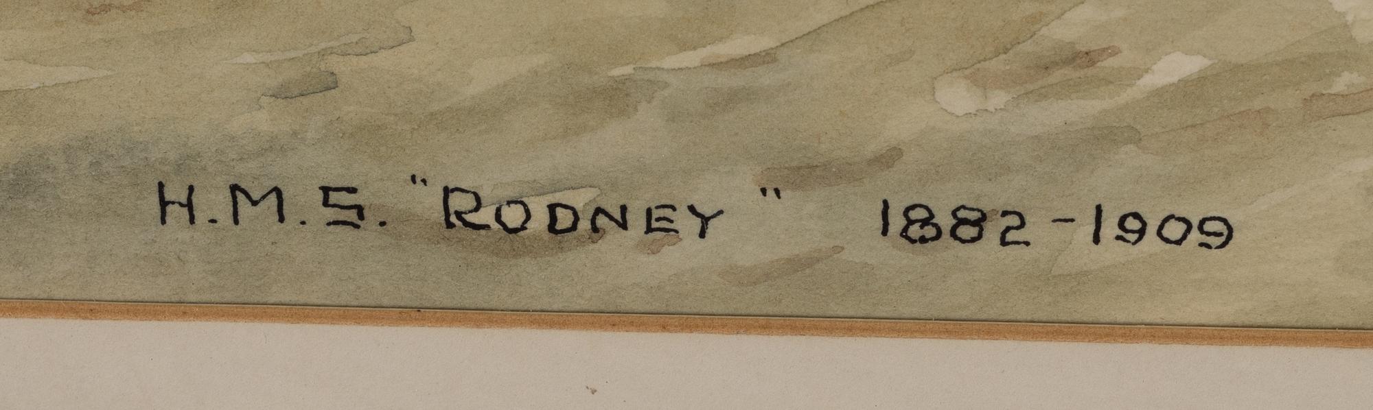 Eric Erskine Cambell Tufnell, H M S "Rodney" 1982-1909.