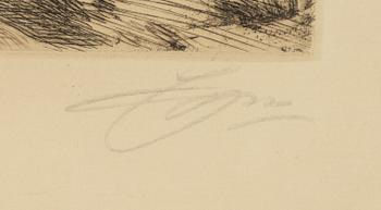 Anders Zorn, "Gärdesgård".