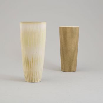 Two stoneware vases by Gunnar Nylund, Rörstrand.