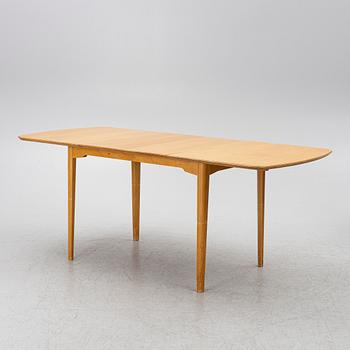 A dining table with six chairs, Sweden, 1940's.