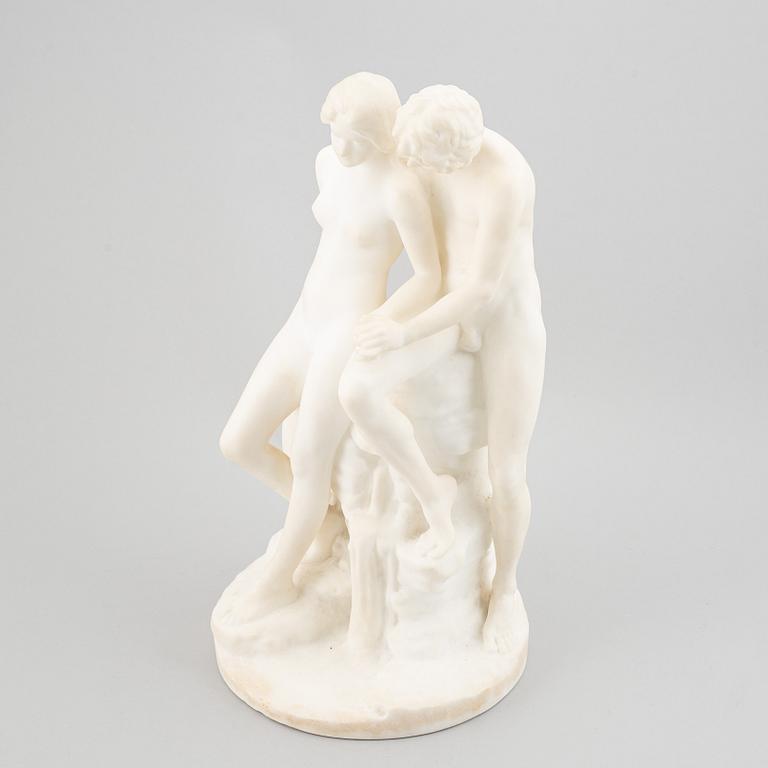 REINHOLD BÖLTZIG, skulptur. Signerad. Marmor, höjd 37 cm.