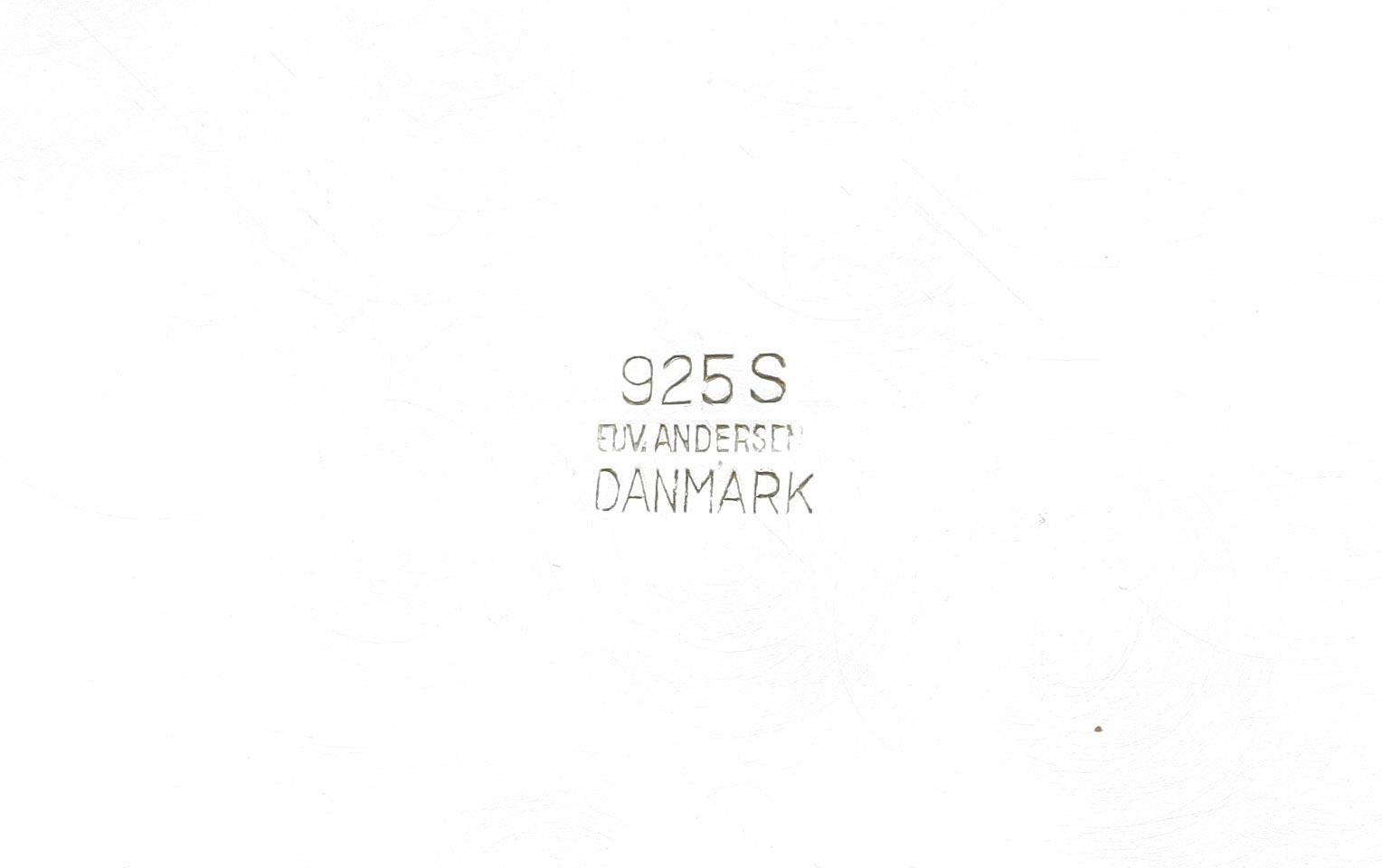 MARGARETEBÄGARE, sterlingsilver, Anderssen, Danmark. Vikt ca 265 gram. 1900-tal.