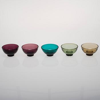 DESSERTSKÅLAR, 20 st, glas, Riihimäen Lasi och Karhula-Iittala.