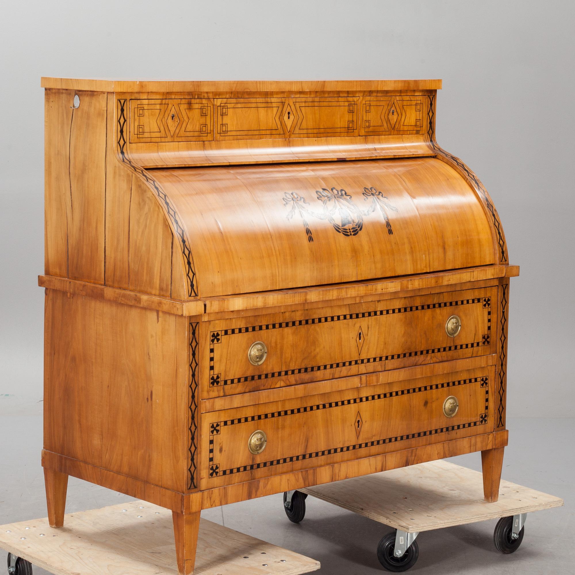 SEKRETÄR, biedermeier, 1800-talets första hälft.
