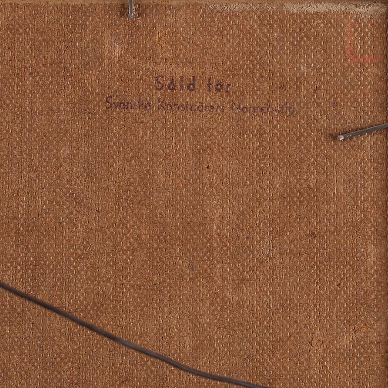 PRINS EUGEN, olja på masonit, signerad Eugen och daterad 1932. A tergo signerad Eugen och daterad Kivik 1932.