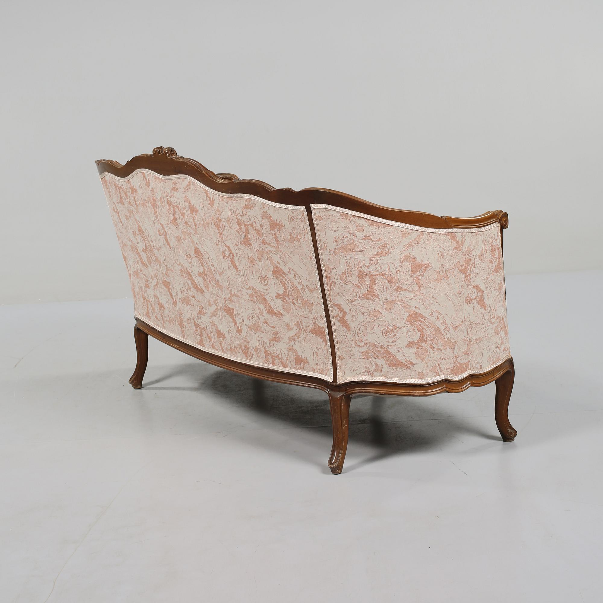 SOFFA, rokokostil, omkring 1900-talets mitt.
