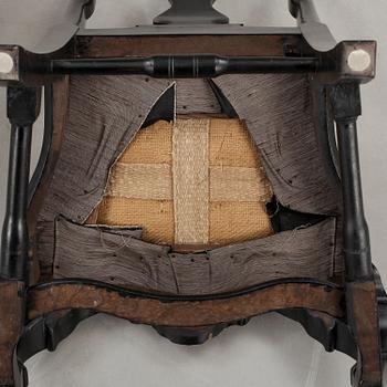 STOLAR, ett par, barockstil. 1900-tal.