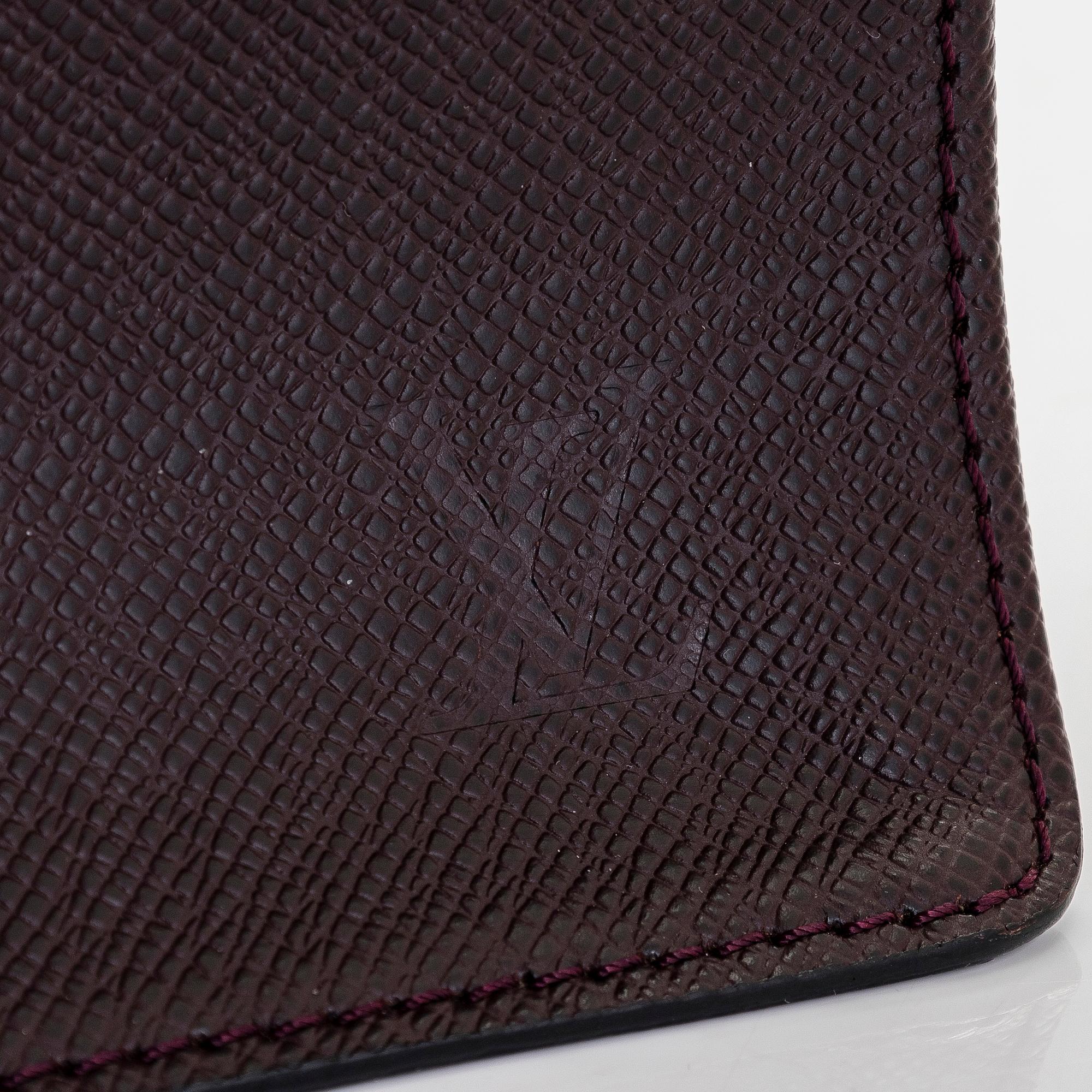 Louis Vuitton, a Taiga leather 'Porte-Document Angara', briefcase.