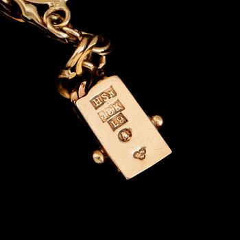 ARMBAND, 18K guld, svenska stämplar, 1961. Vikt ca 19 g.