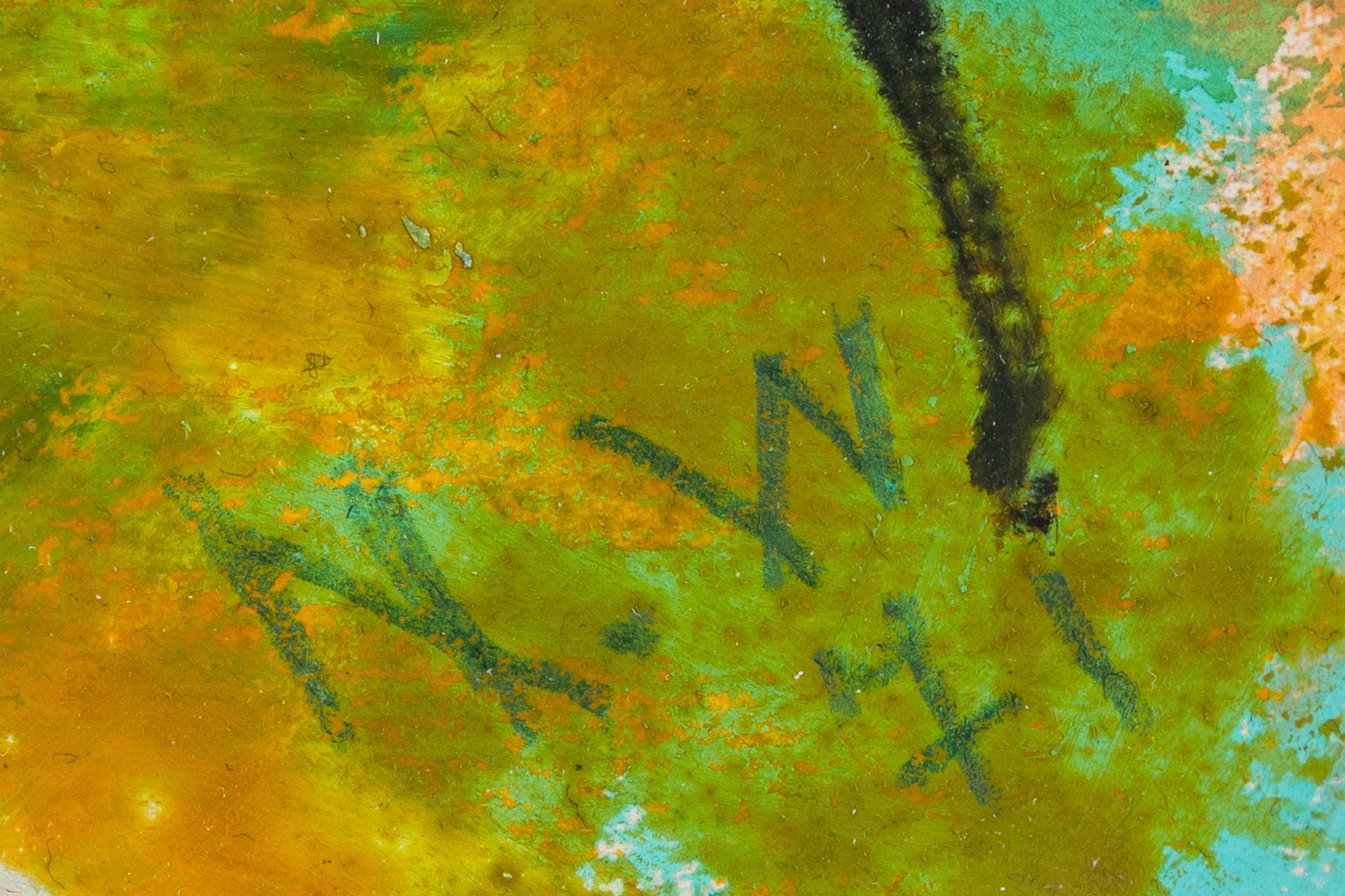 Nell Walden, mixed media, signed and dated -71.