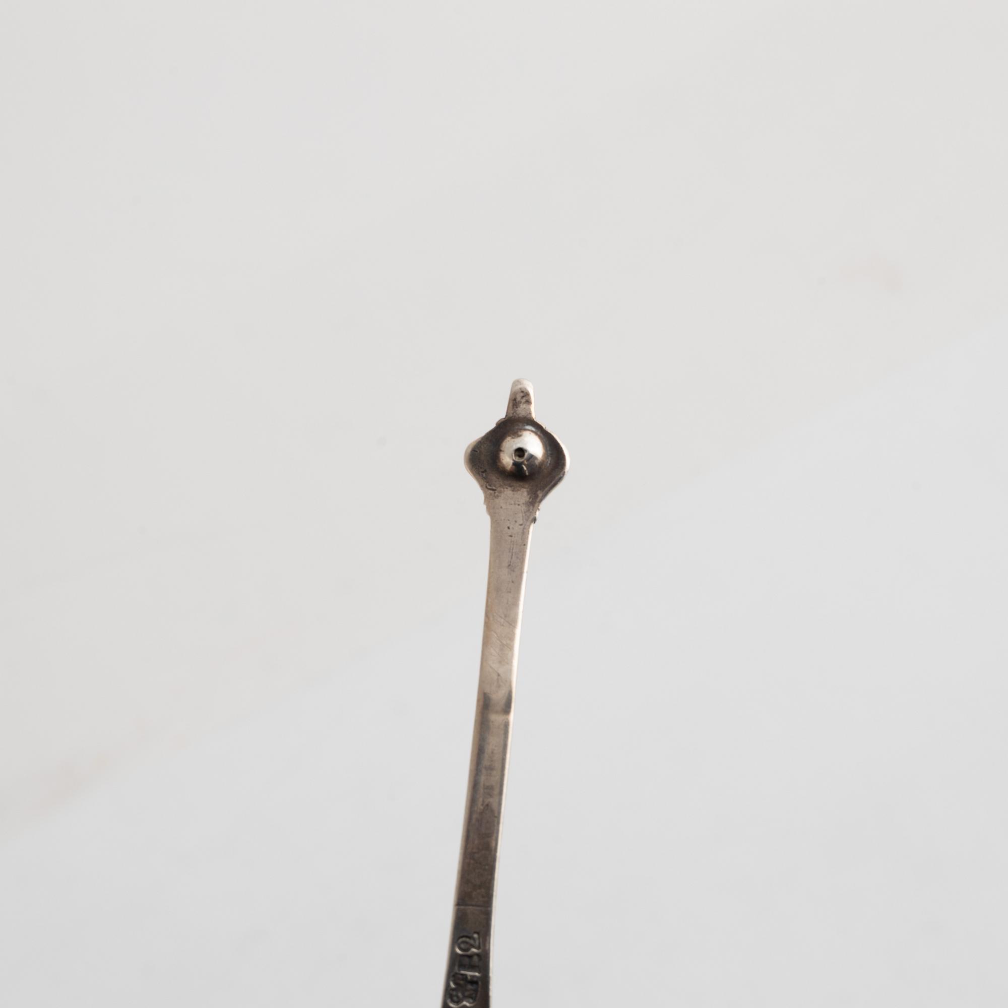 Christoffer Bauman, sked, silver, Hudiksvall 1784.