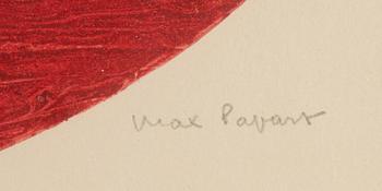 Max Papart, carborundumetsning, signerad 36/75.