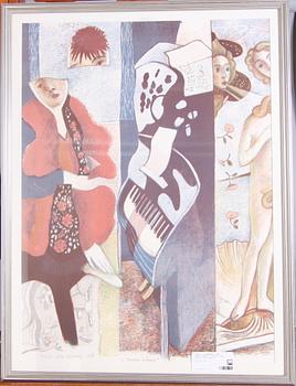 OLDENBURG, ACKE. Färglitografi. Sign o numr 44/125, dat 1988.