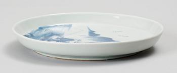 TALLRIK, porslin, Kina, Kangxi ca år 1700.