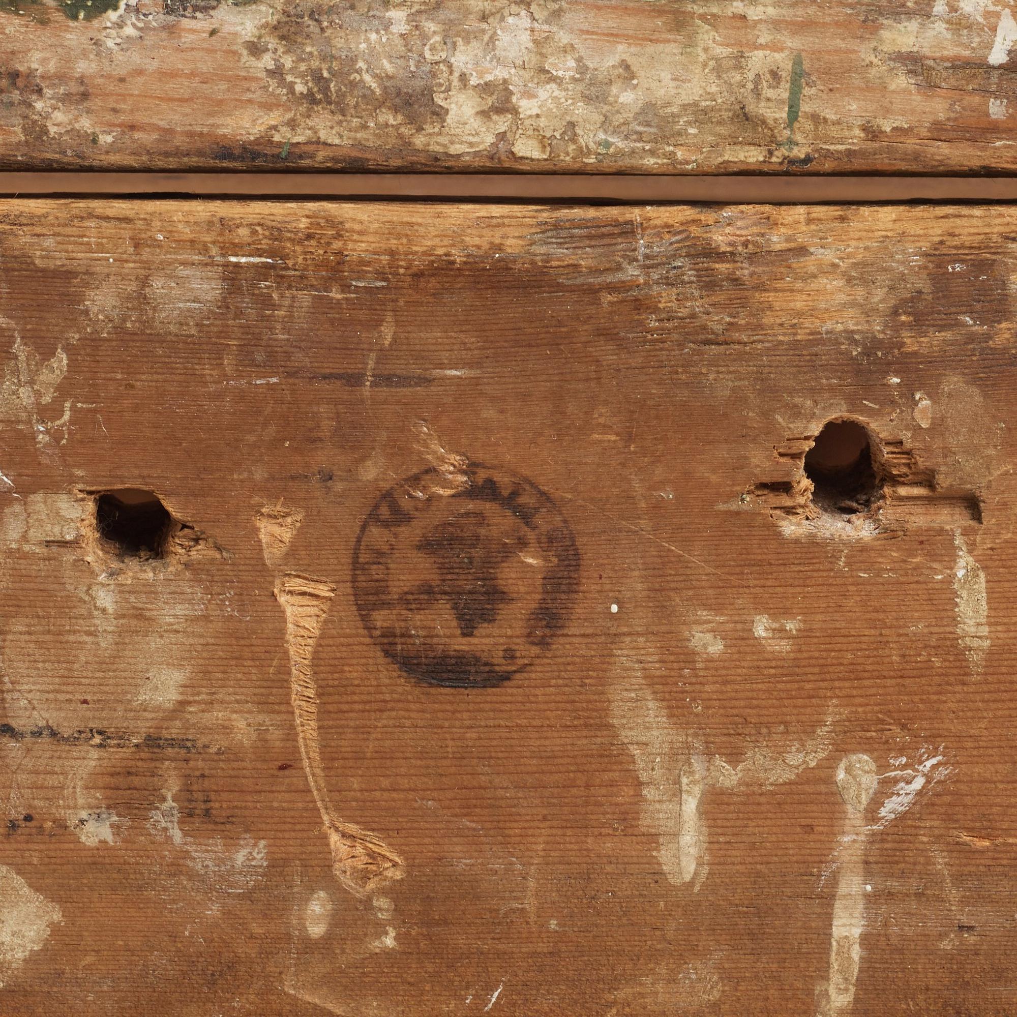KONSOLBORD, med Stockholm hallstämpel 1763, Rokoko.