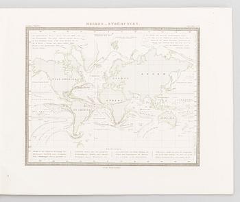 "Physikalischer schul-atlas by Dr Heinrich Berghaus. Utgiven verlag Justus Perthes 1850.