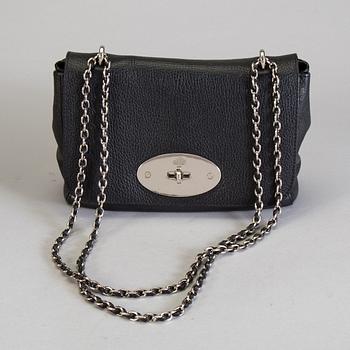 A black leather Mulberry "Lily" shoulderbag.