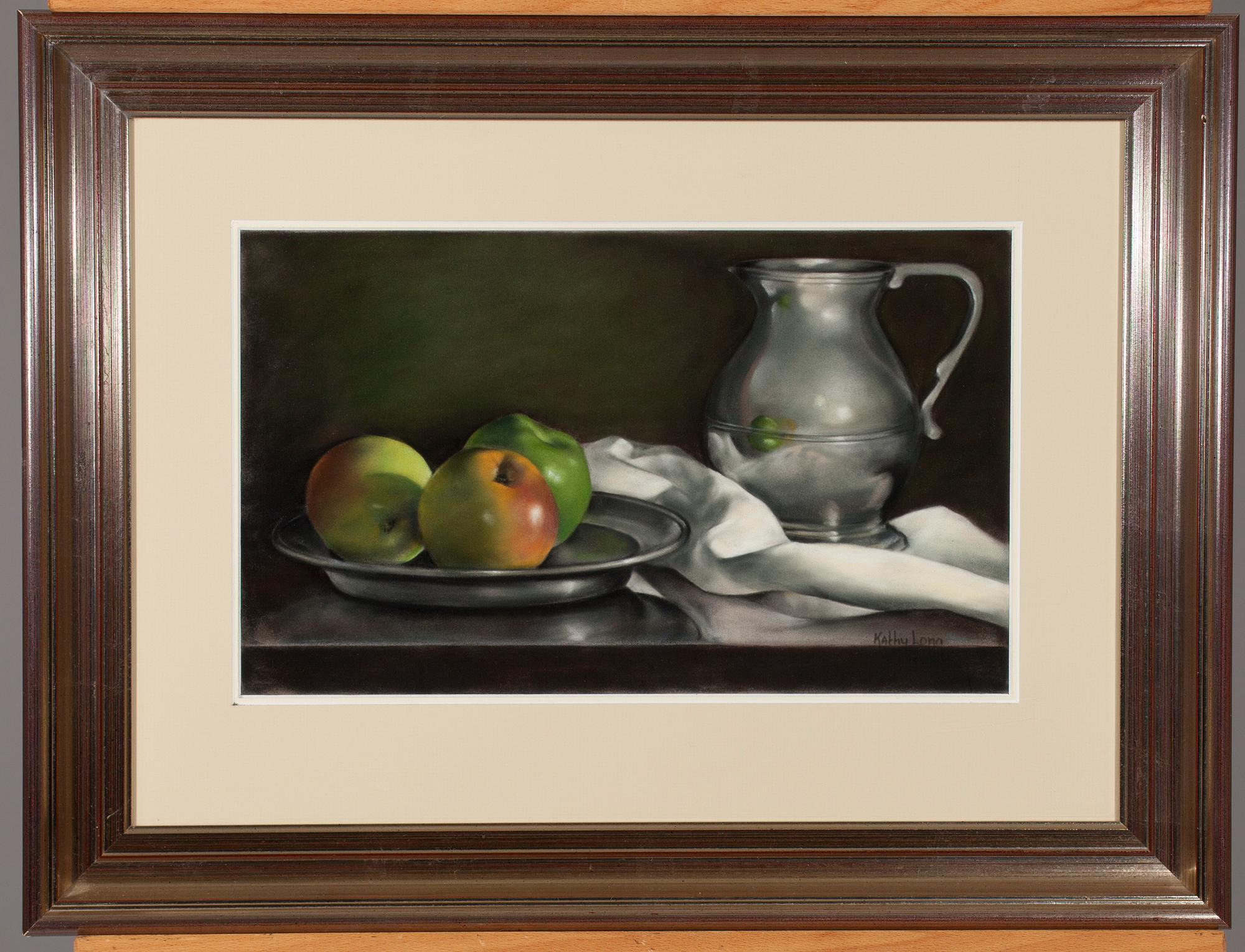 KATHY LONG, pastell, signerad.
