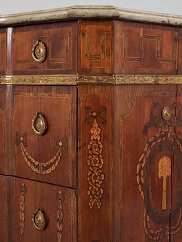 A Gustavian 18th century commode attributed to J. Hultsten.