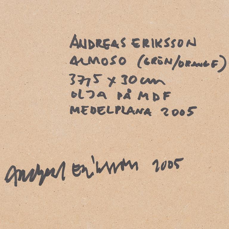Andreas Eriksson, oil on mdf, signed and dated Medelplana 2005 verso.