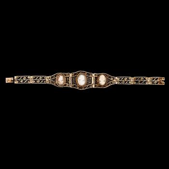 ARMBAND, förgyllt silver, tidigt 1900-tal.