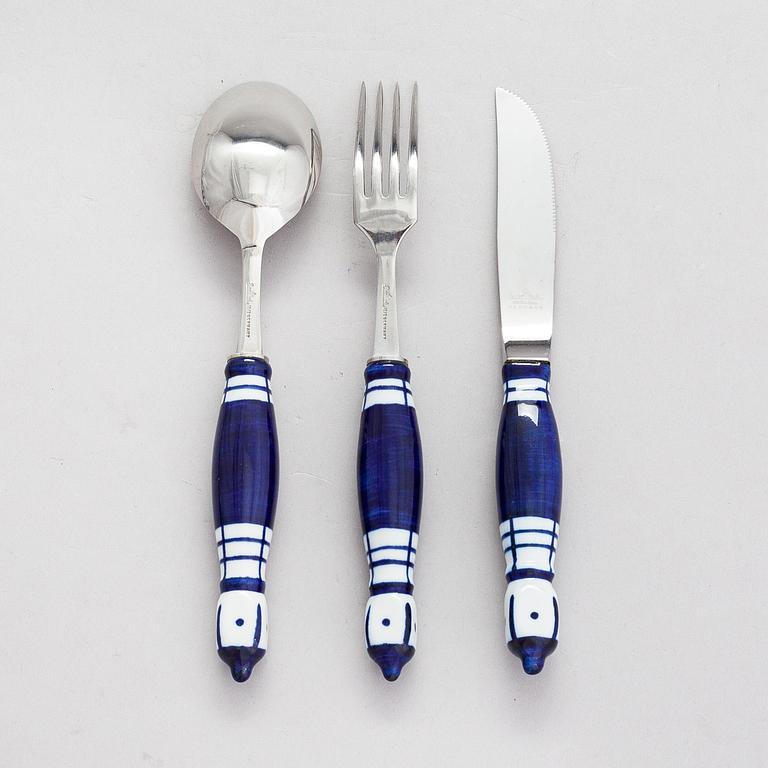 Björn Wiinblad, A 36-piece cutlery set "Siena" for Rosenthal. Second half of the 20th century.