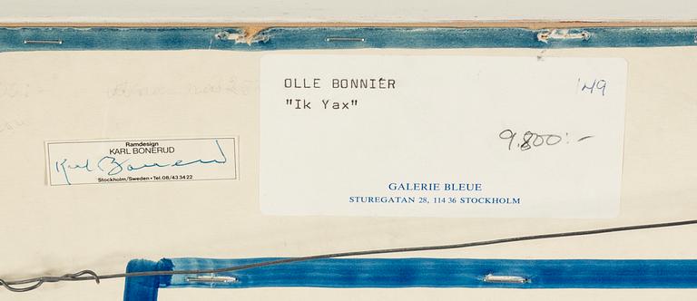 Olle Bonniér, mixed media, signed, dated -84.