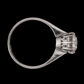 A diamond, according to engraving 1.72 cts, ring.