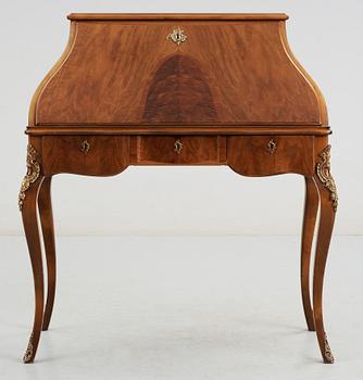 SEKRETÄR, rokoko-stil, 1900-talets mitt.