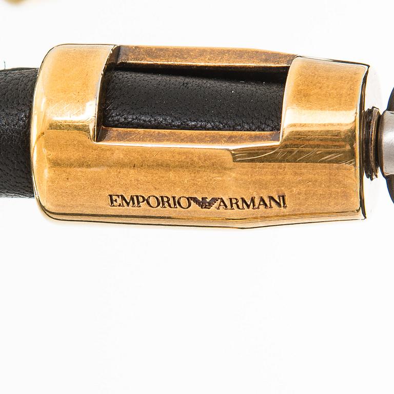 Emporio Armani, a leather bag.