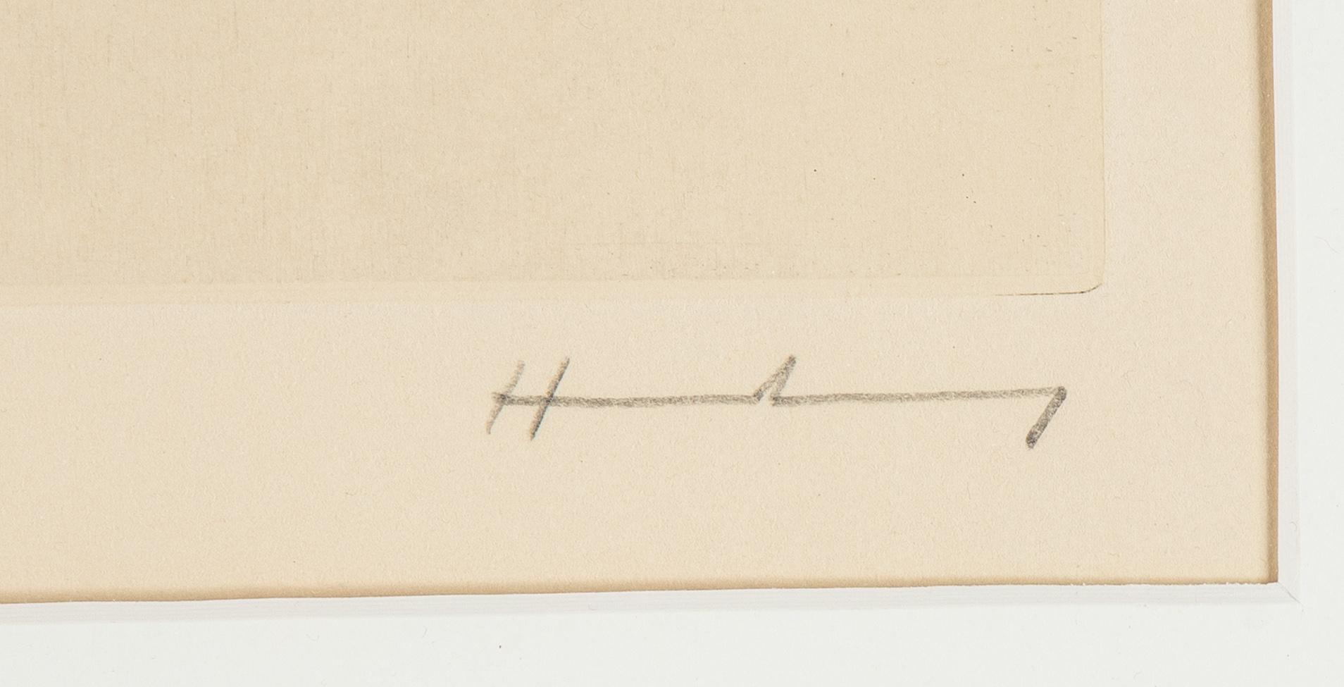 Hans Hartung, etsning, 1973, signerad och numrerad 32/100.