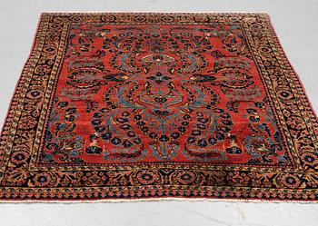 A rug, semi-antique figural Lilihan, ca 191 x 158-161 cm.