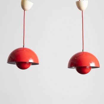 Verner Panton, taklampor, ett par, "Flowerpot", &Tradition.
