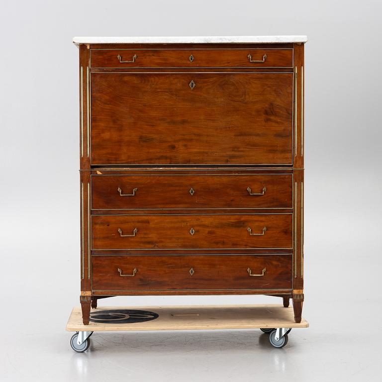 Writing desk, made in Stockholm, circa 1800, Late Gustavian.