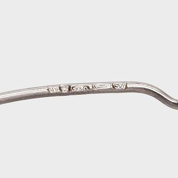 Pendant, old-cut diamond circa 1.40 ct, 18K white gold. A. Tillander, Helsinki 1971.
