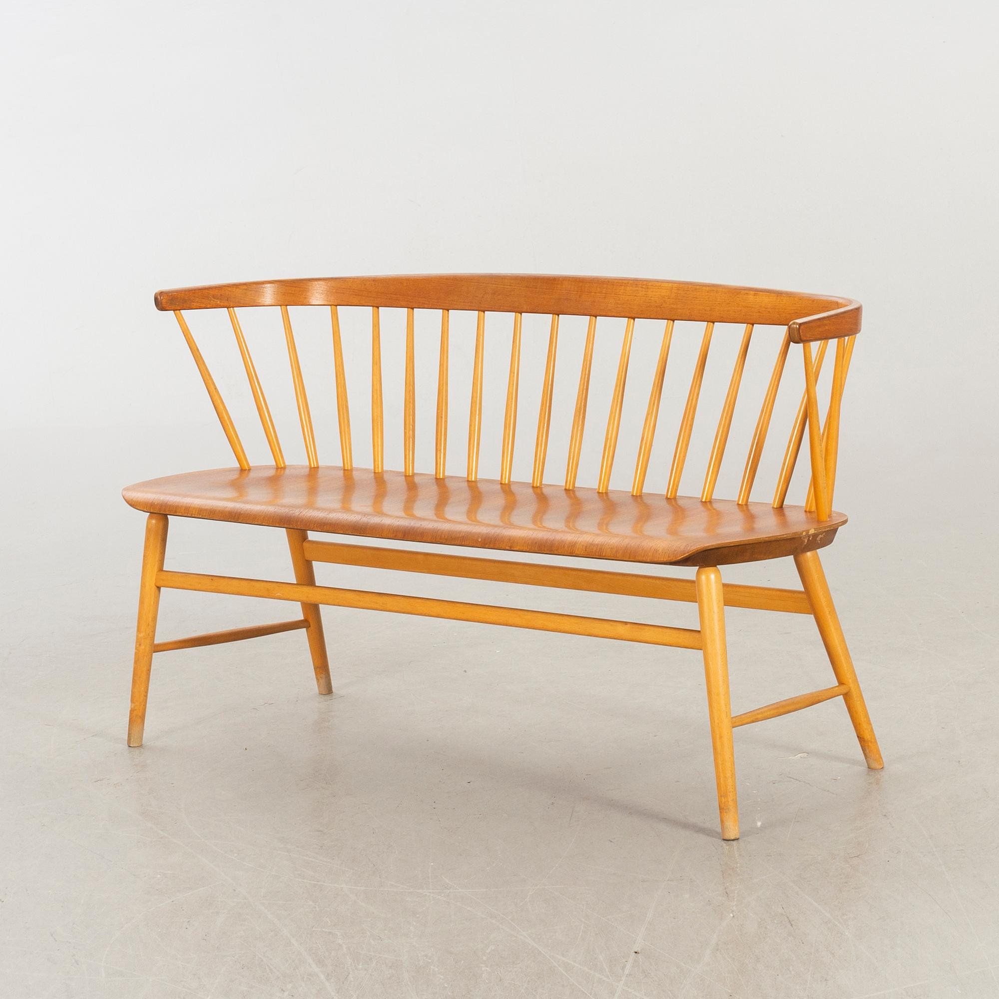 PINNSOFFA/SOFFA, "Florett", modell 150, Bröderna Wigells stolfabrik AB, omkring 1900-talets mitt.