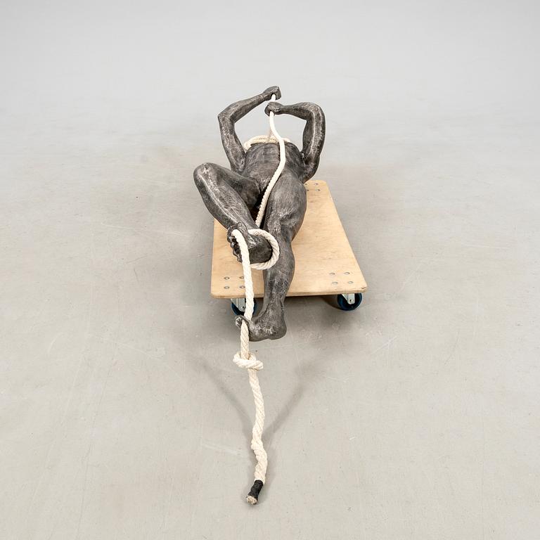 Skulptur, "Climbing man" Art People Gallery.
