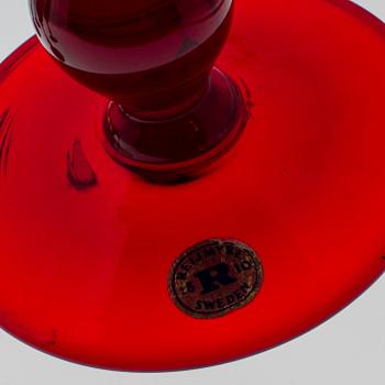 MONICA BRATT, 7 vinglas samt 8 selterglas, glas, Reijmyre.