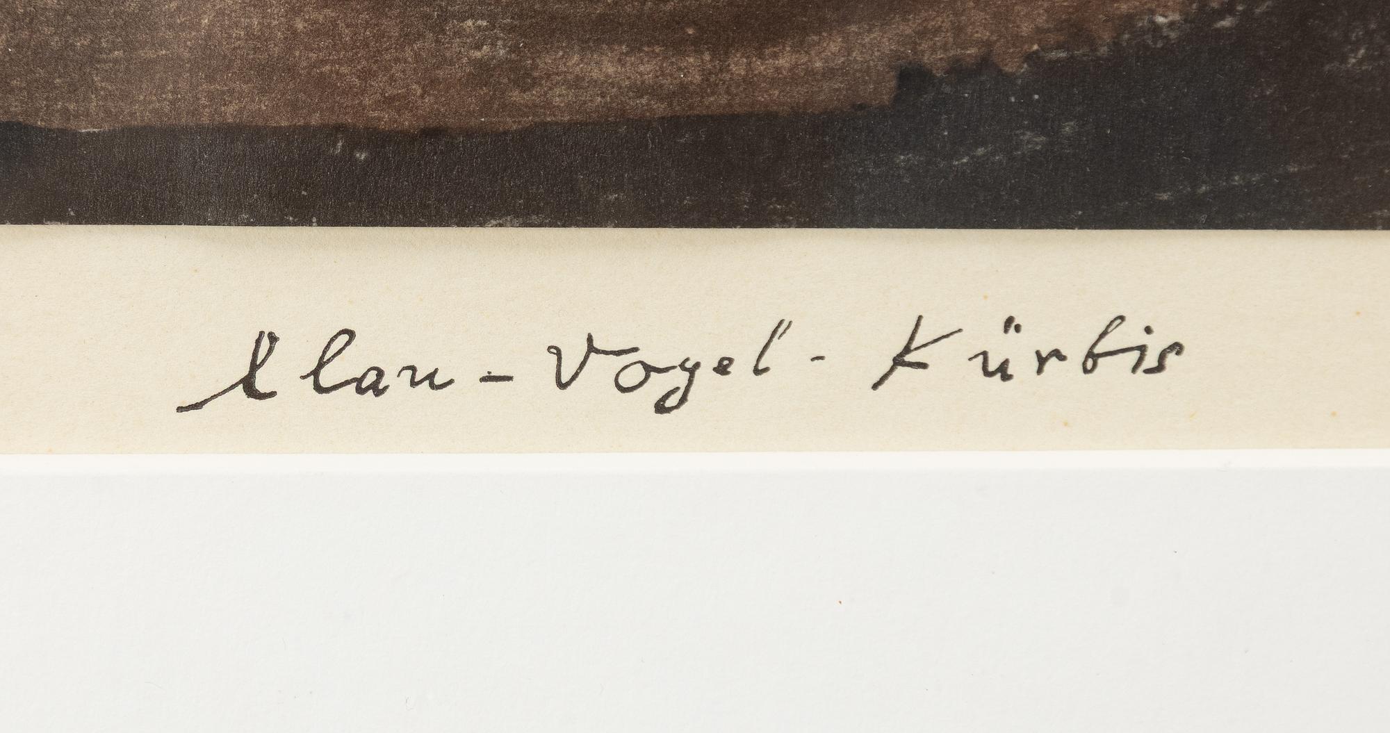 Paul Klee, after, 'Blauer-Vogel-Kürbis'.
