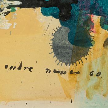 Endre Nemes, mixed media on papaer, signed and dated -60.