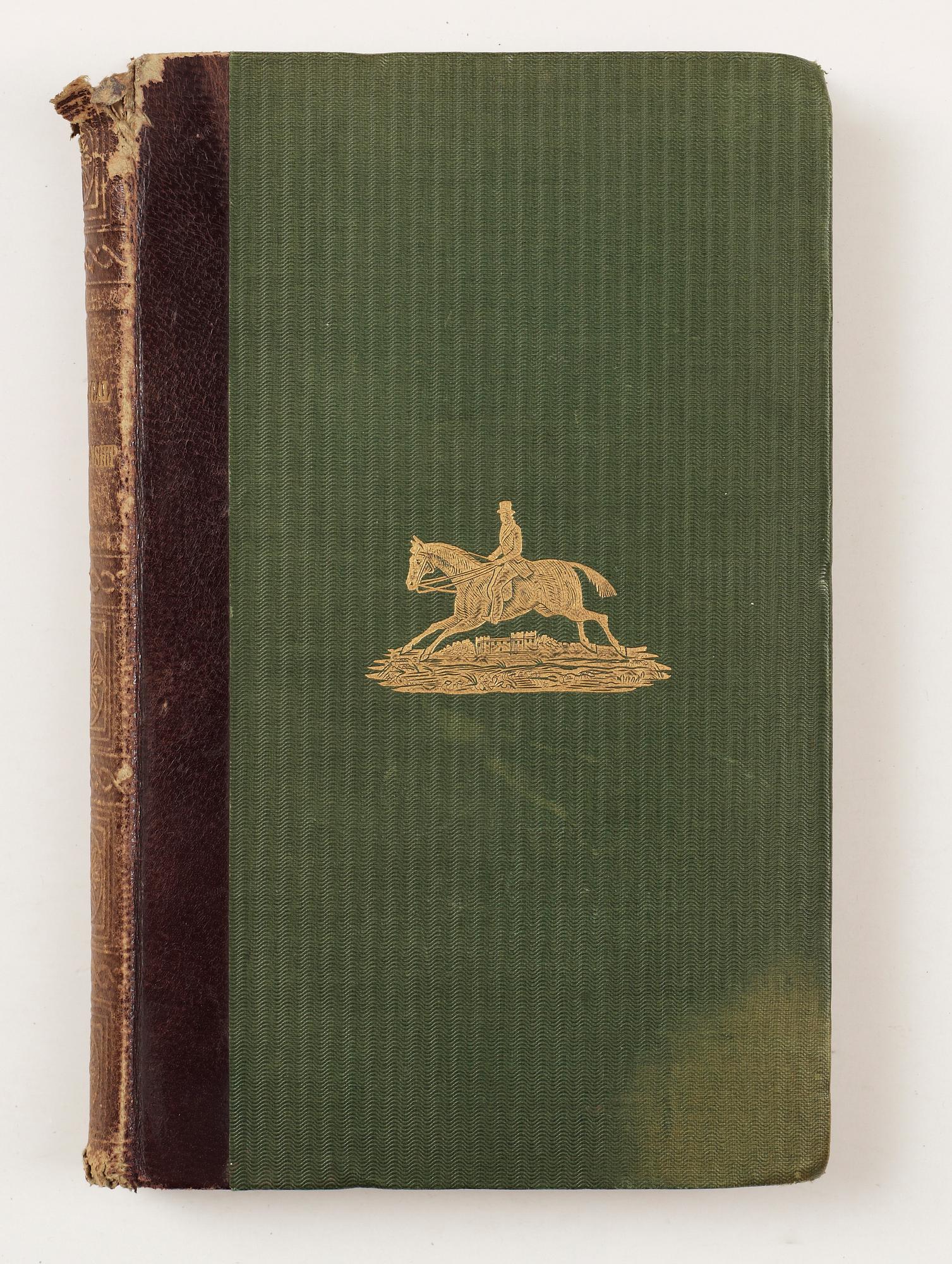 BÖCKER OM RIDNING, 2 st, bla "Ridskola" av HH. Anrep, Stockholm 1862.