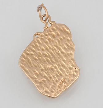 HÄNGE, 14K guld. Vikt 10,5 gram.