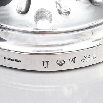 Pehr Zethelius, ljusstakar, ett par, silver, Stockholm 1779. Gustavianska.