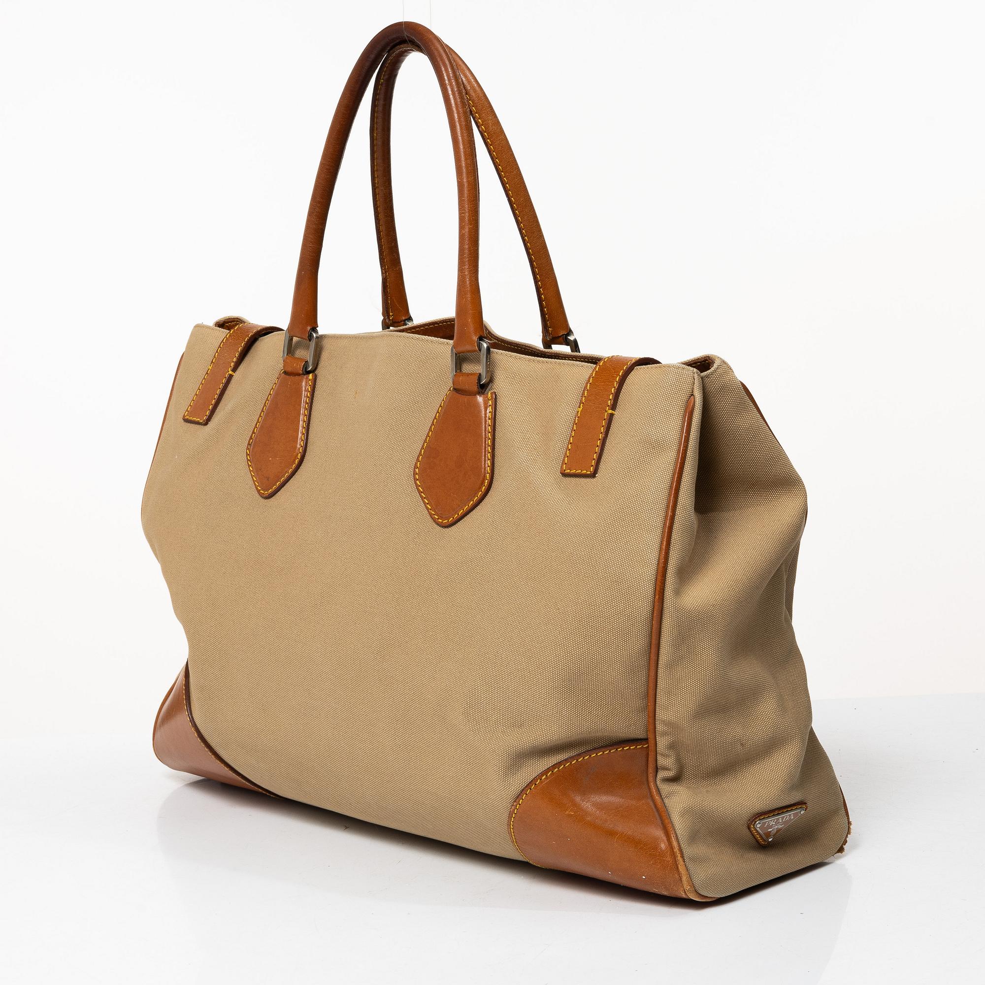 Prada, tote bag.