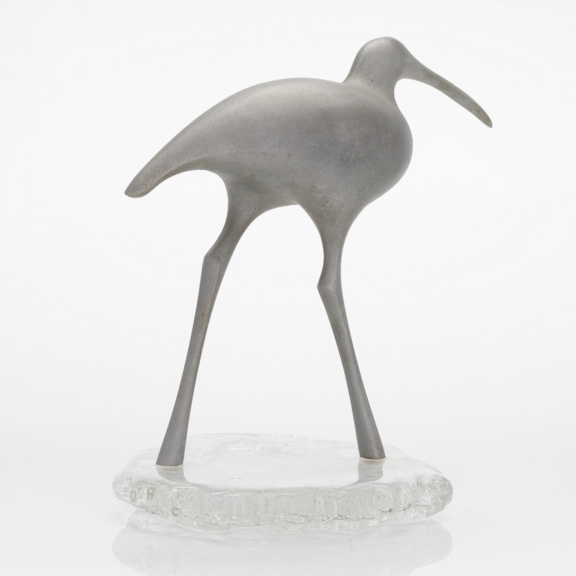 Tapio Wirkkala, skulptur, "Suokurppa" (Beckasin),  TW 513, signerad och stämplad.
